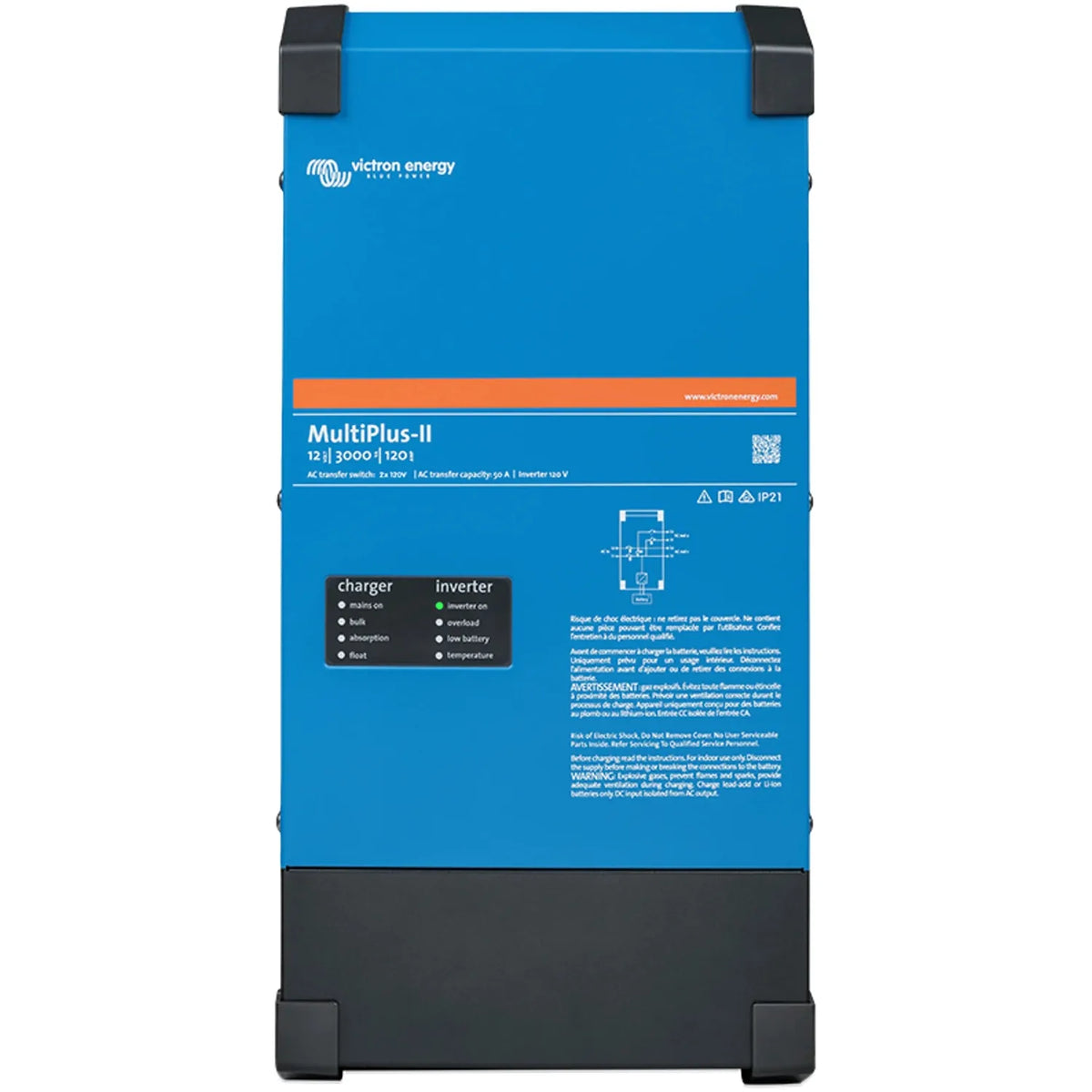 Victron MultiPlus-II 12/5000/220-50 Inverter Charger 230V | PMP122505012
