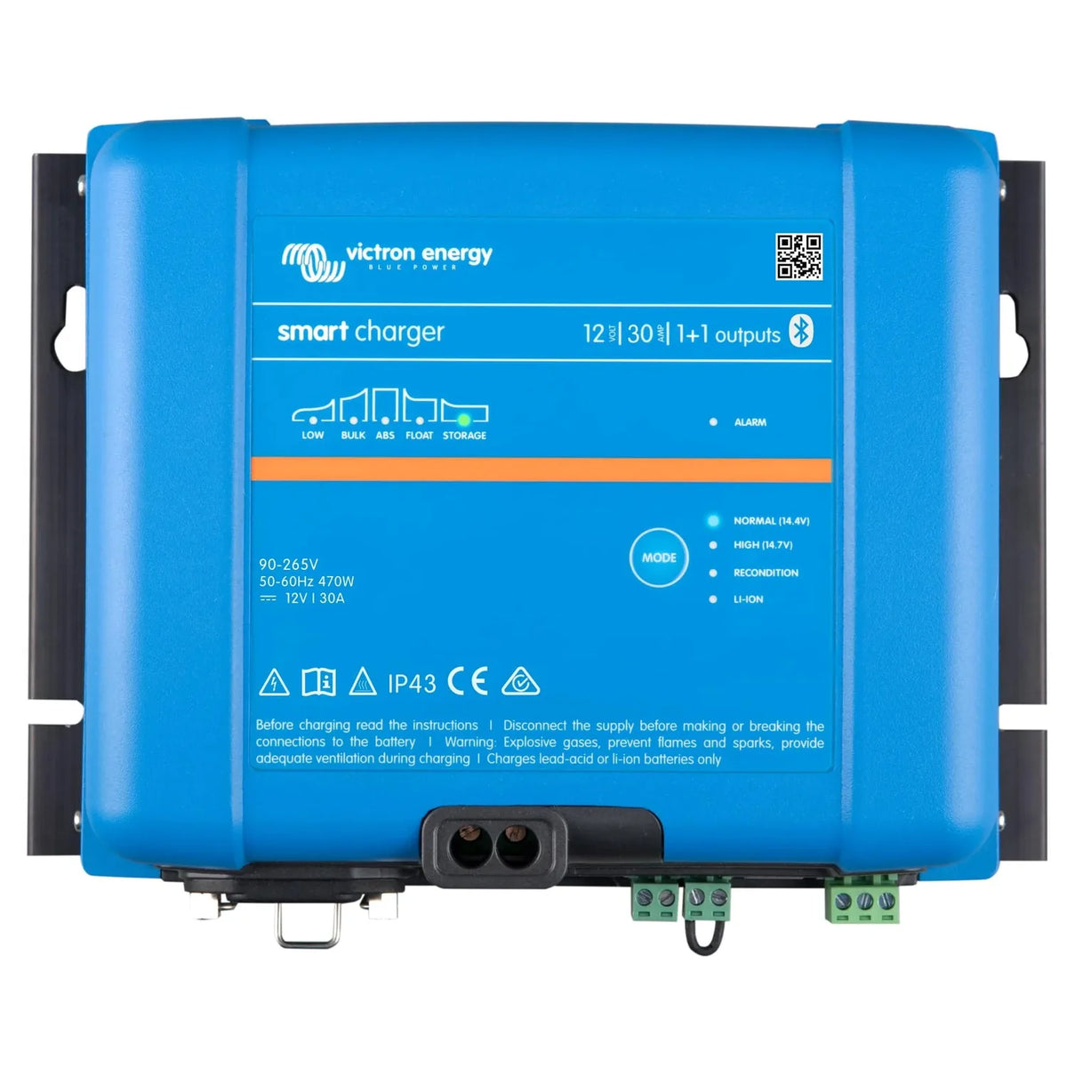 Victron Smart IP43 Charger 12/30(1+1) 120-240V | PSC123051095