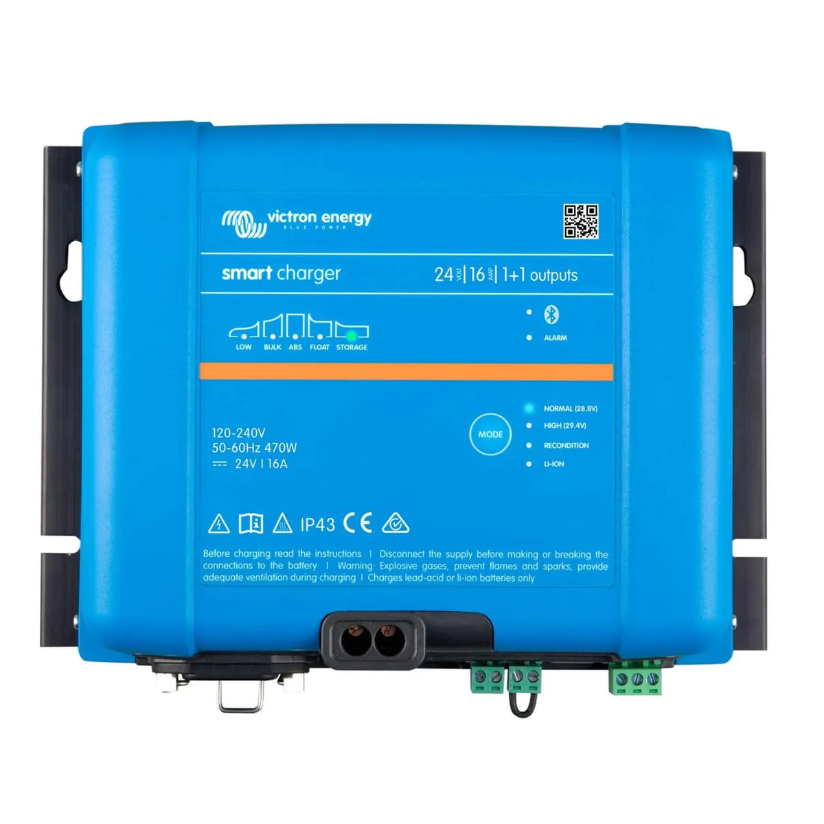 Victron Smart IP43 Charger 24/16(1+1) 120-240V | PSC241651095