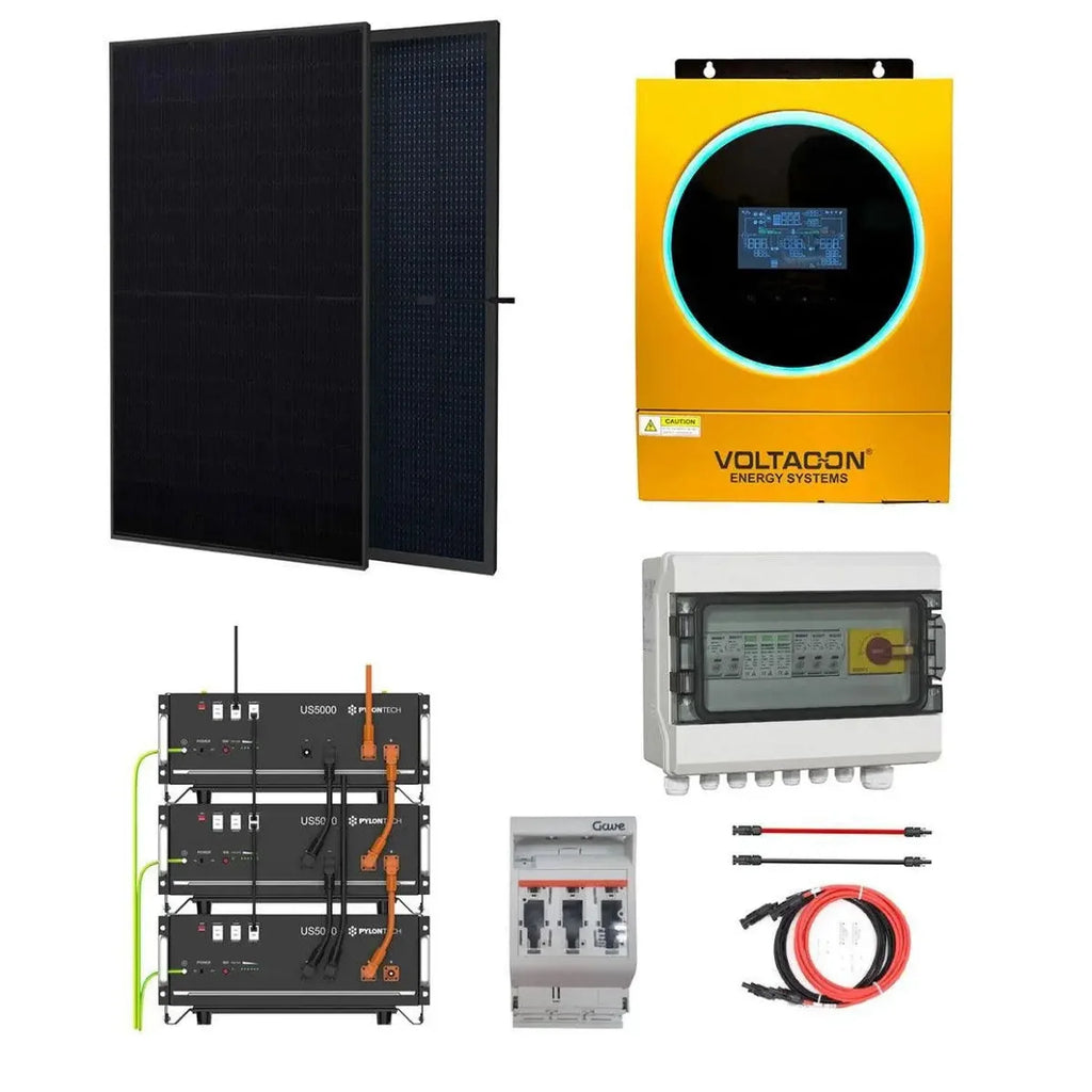 5.6kW Off-Grid Solar Kit 15kWh Battery Storage | Voltacon