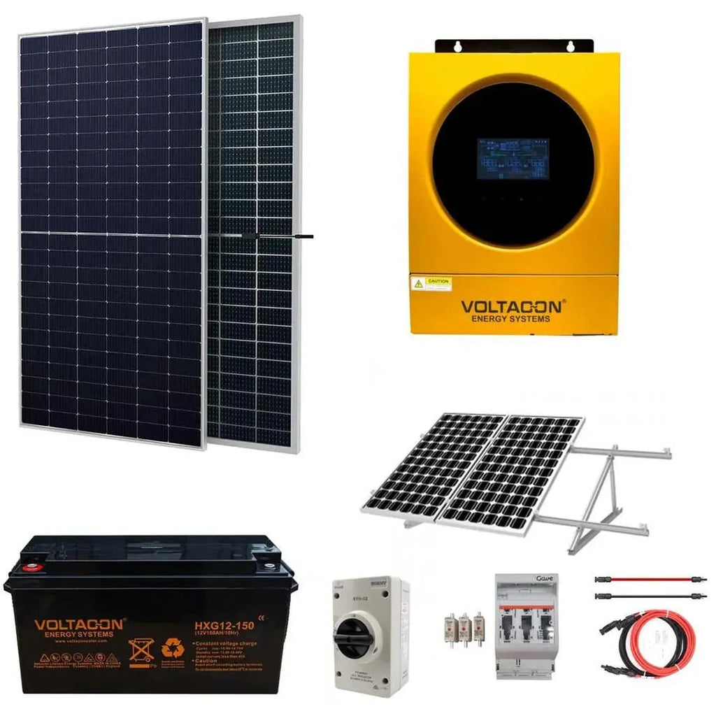 3.6kW Off-Grid Solar Kit Inverter MPPT Battery | Conversol