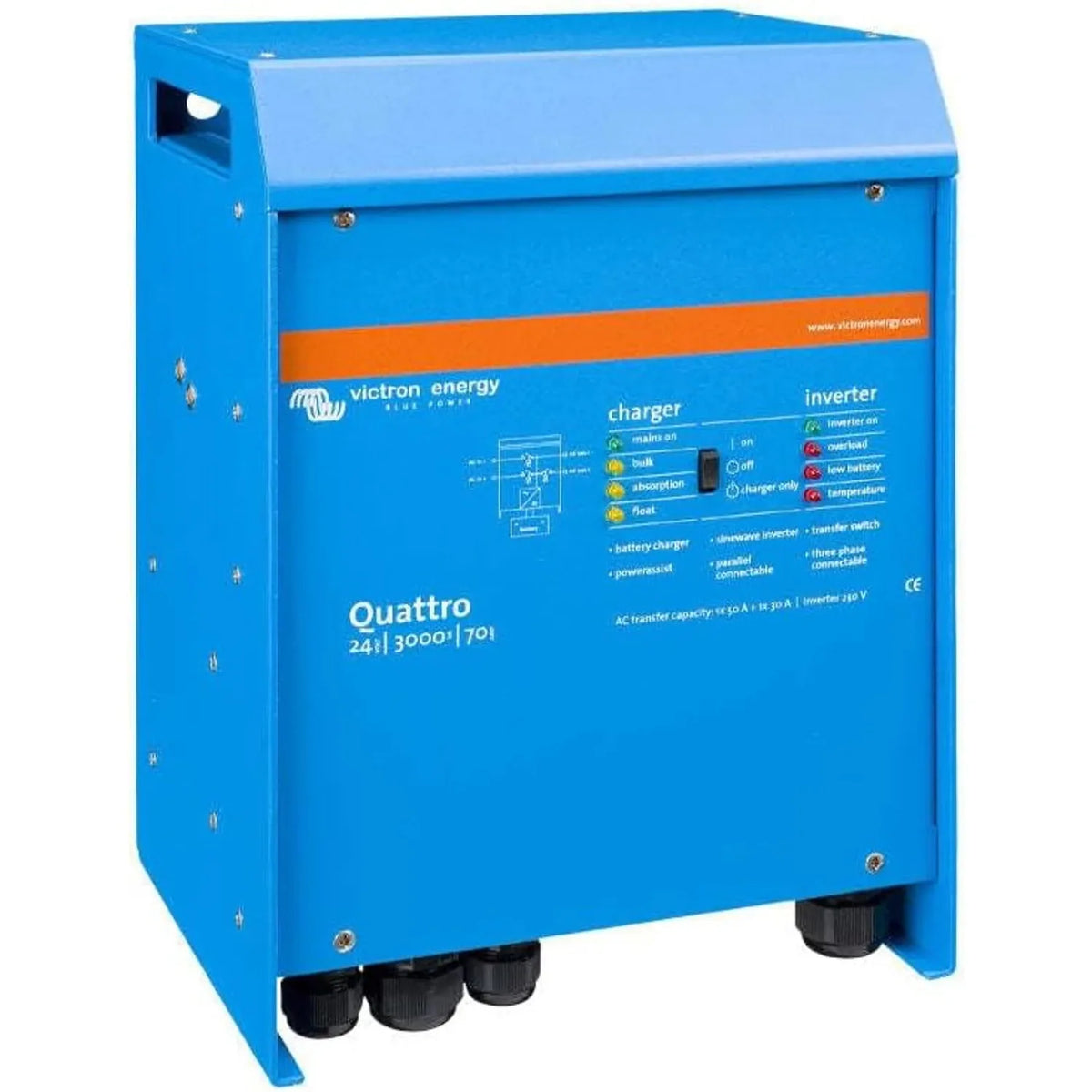 Victron Quattro 24/3000/70-50/50 Inverter Charger 230V | QUA243020010