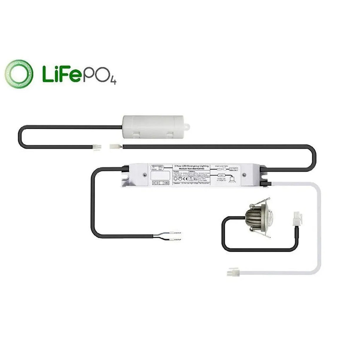 Emergency Recessed Spot Light 186lm 6500K | Liteplan S-HLP/1/43/FL