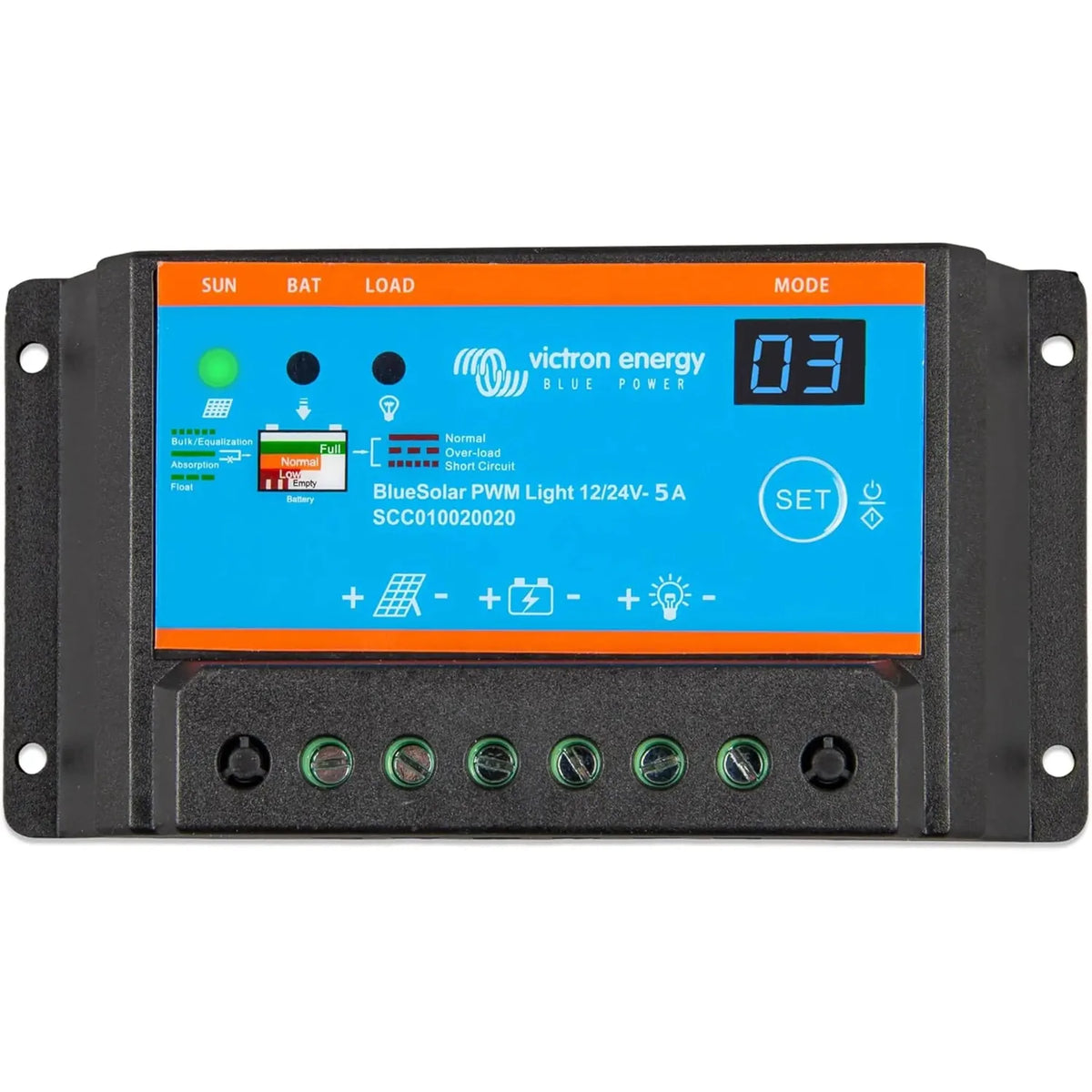 Victron BlueSolar PWM-Light Charge Controller 12/24V 5A | SCC010005000