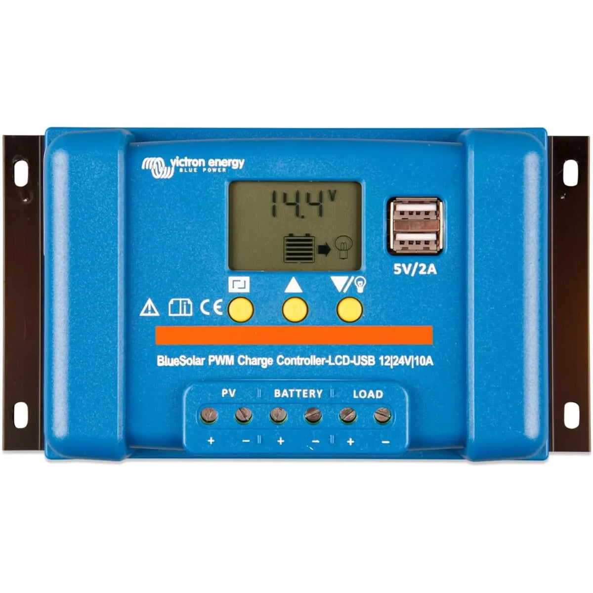 Victron BlueSolar PWM-LCD & USB 12/24V 10A Charge Controller | SCC010010050