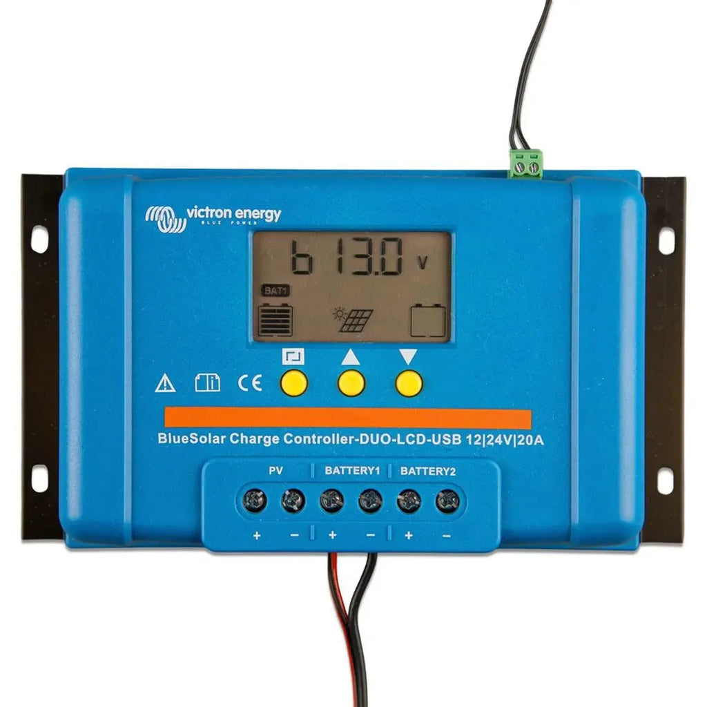 Victron BlueSolar PWM DUO-LCD&USB 12/24V-20A Charge Controller | SCC010020060