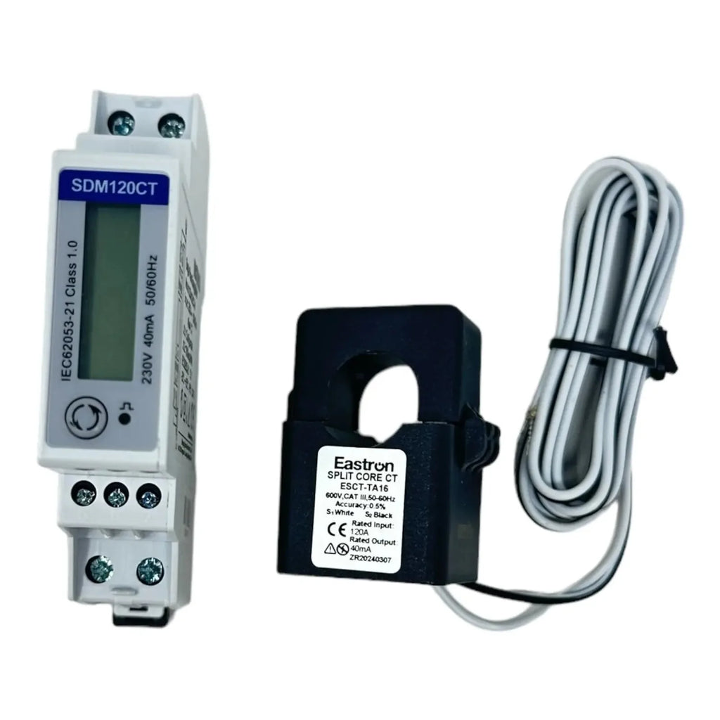 Single Phase DIN Rail Energy Meter 40mA CT Modbus | Eastron SDM120CTM