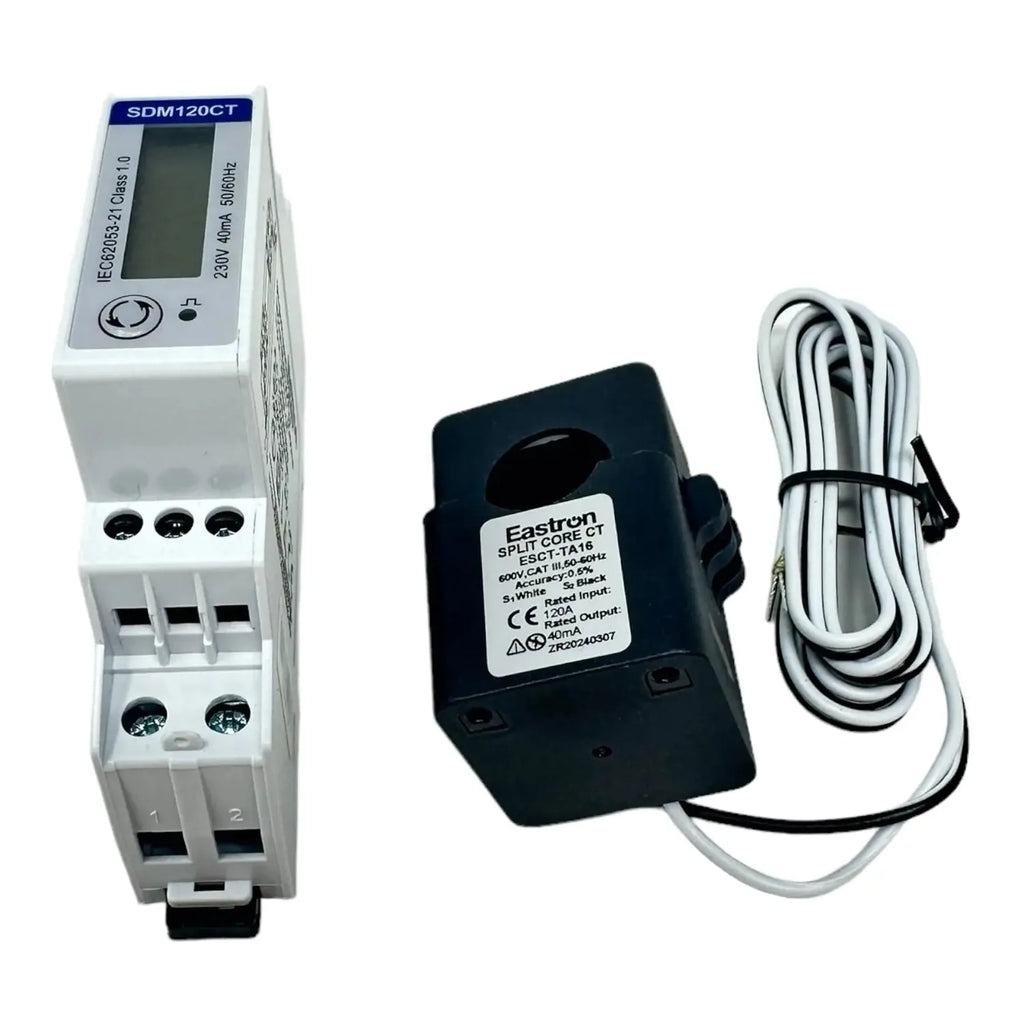 Single Phase DIN Rail Energy Meter 40mA CT Modbus | Eastron SDM120CTM
