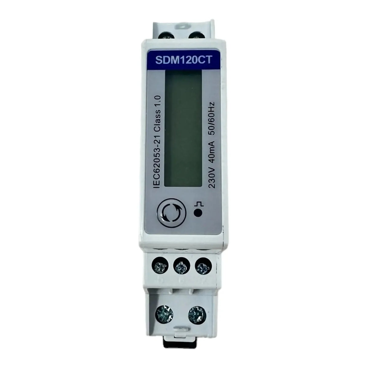 Single Phase DIN Rail Energy Meter 40mA CT Modbus | Eastron SDM120CTM