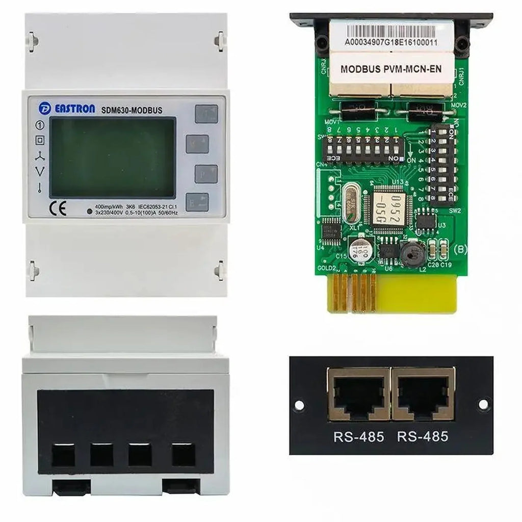 Eastron SDM630 Three Phase Energy Meter | Modbus Card & Server