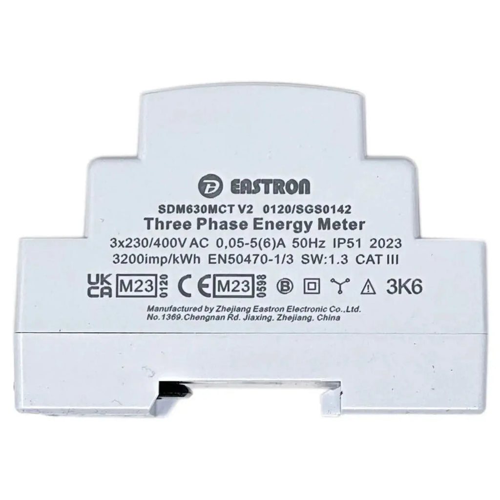 Eastron SDM630MCT Three Phase Energy Meter with CT Clamps