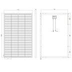 180W Monocrystalline Solar Panel 12V | Voltacon Aluminium Frame