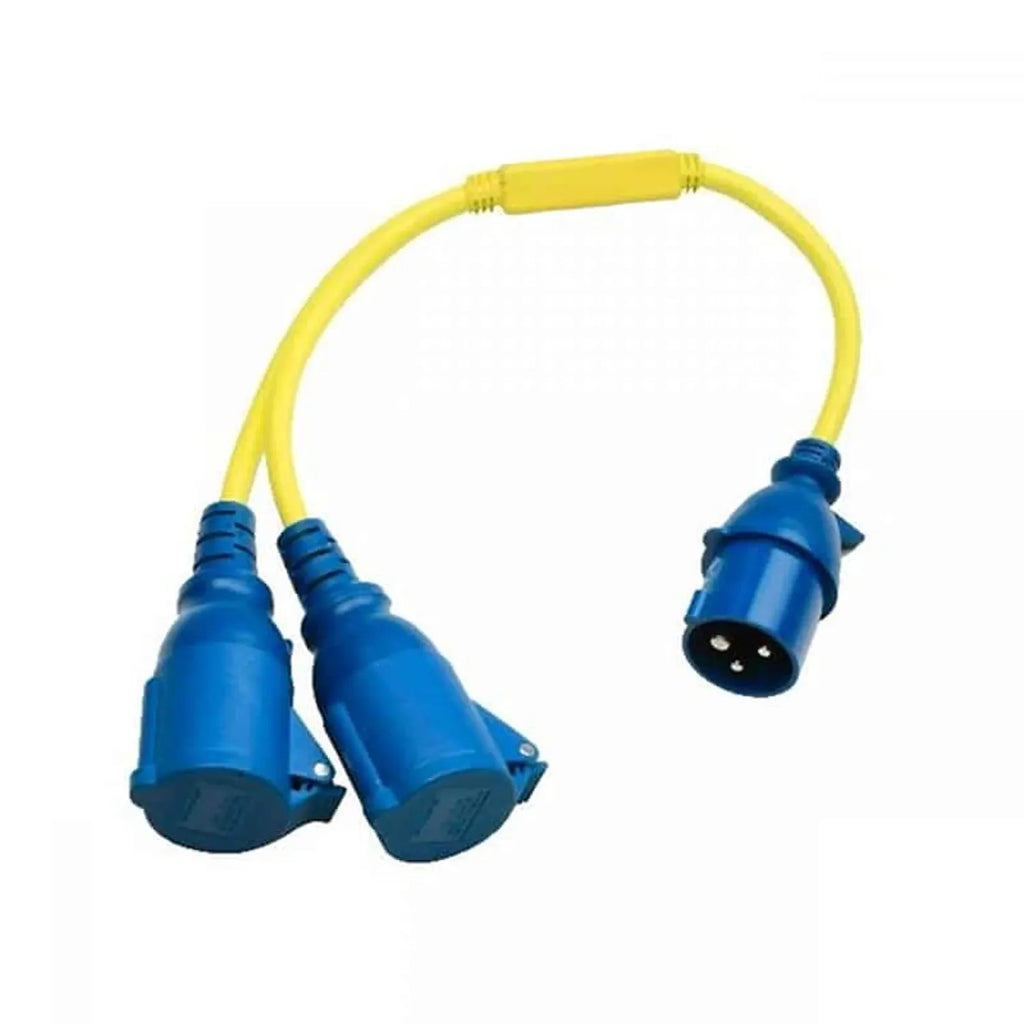 Victron Splitter Cord CEE Plug to 2x CEE Coupling 16A/250V | SHP307700240