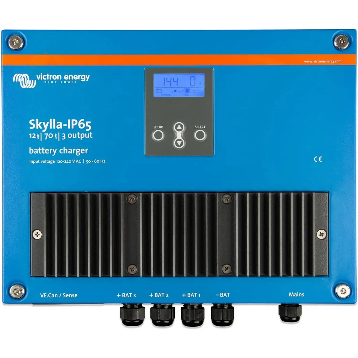 Victron Skylla-IP65 12/70(3) Marine Battery Charger 120-240V | SKY012070100