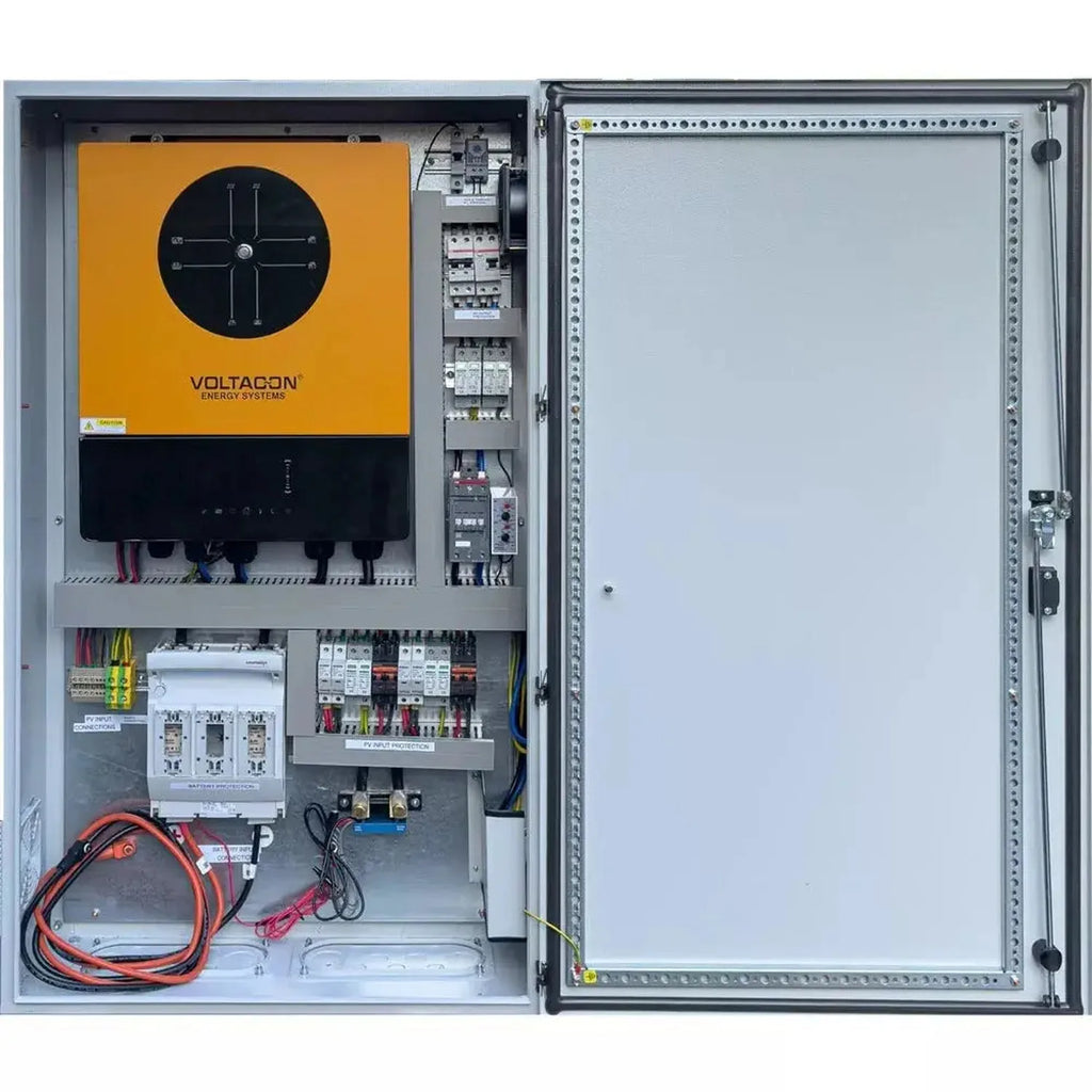 11kW Off-Grid Inverter Cabinet 48V Plug and Play | Voltacon