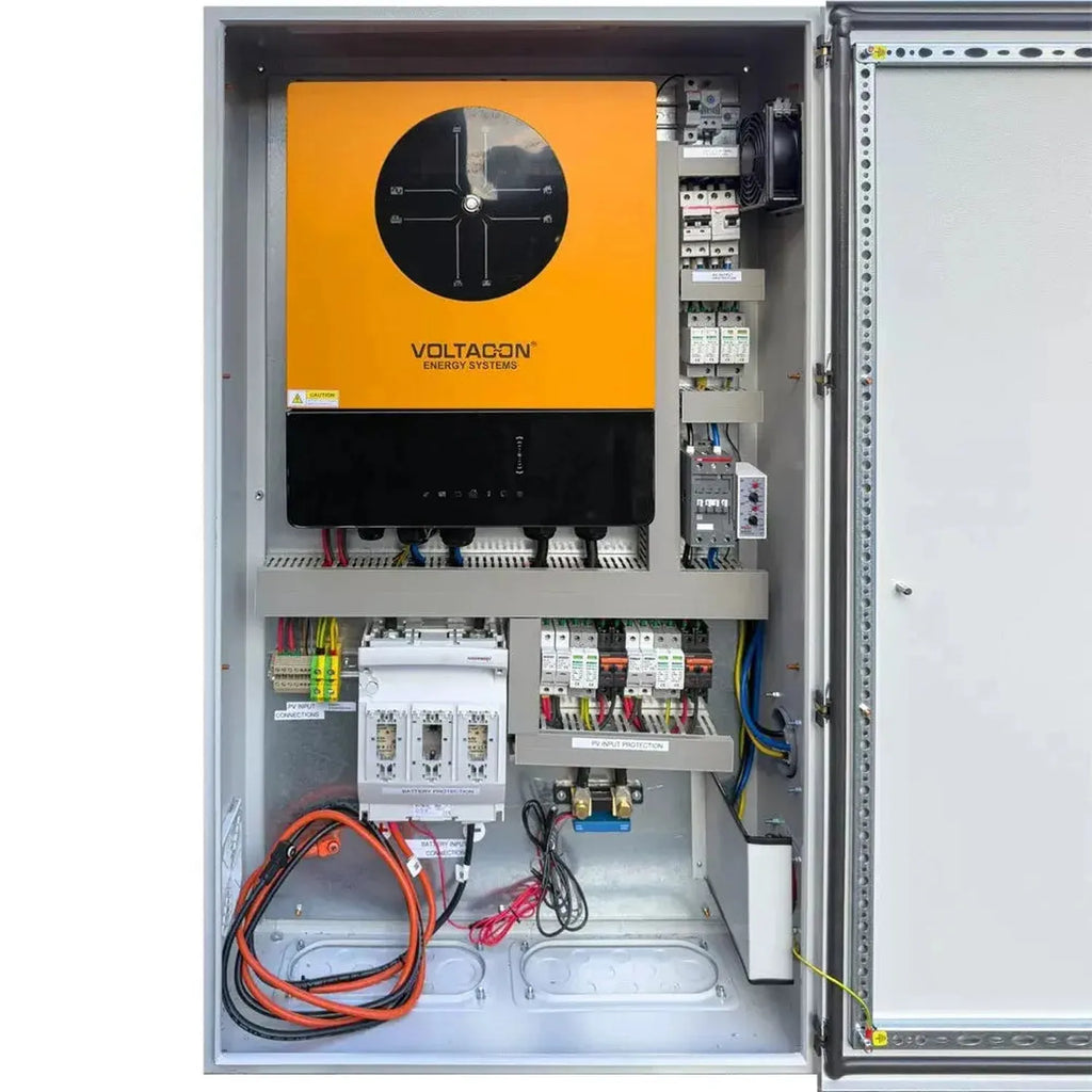 11kW Off-Grid Inverter Cabinet 48V Plug and Play | Voltacon