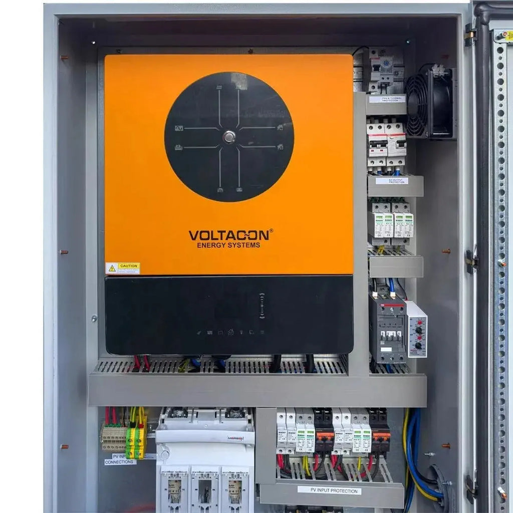 11kW Off-Grid Inverter Cabinet 48V Plug and Play | Voltacon