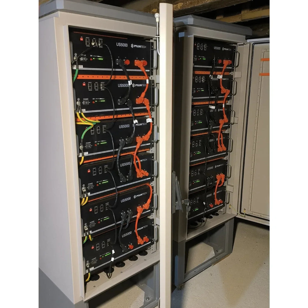 Battery Enclosure for 6x Pylontech US5000 IP65 29kWh | Voltacon