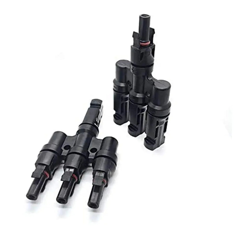 Solar Panel Branch Connector 3-In 1-Out MC4 Pair | Voltacon
