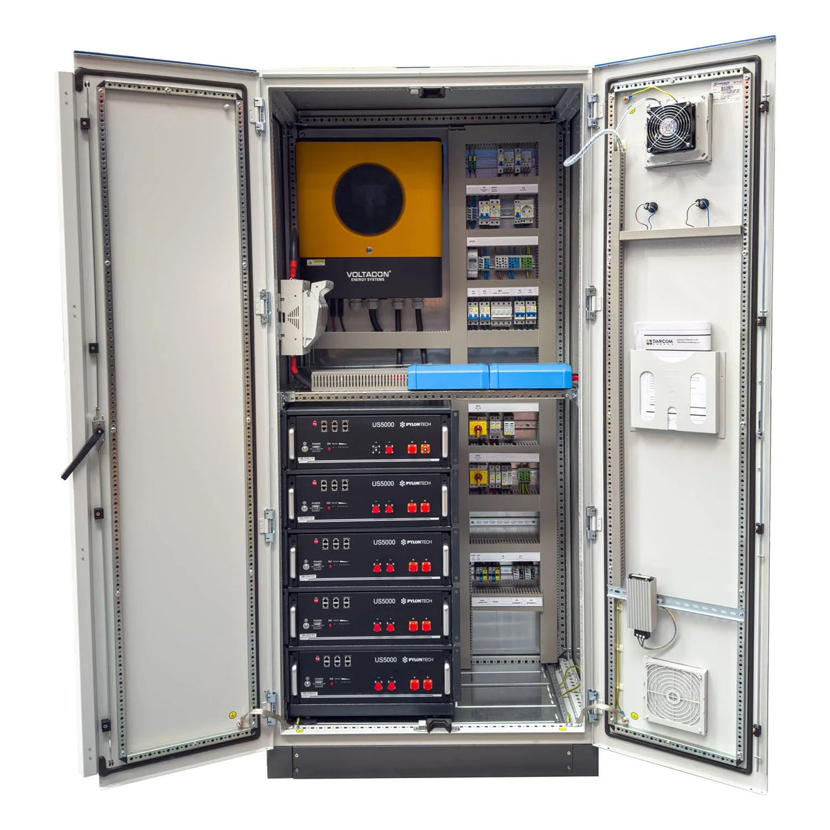 Voltacon 11kW Off Grid Power Cabinet 24kWh Pylontech Battery BESS