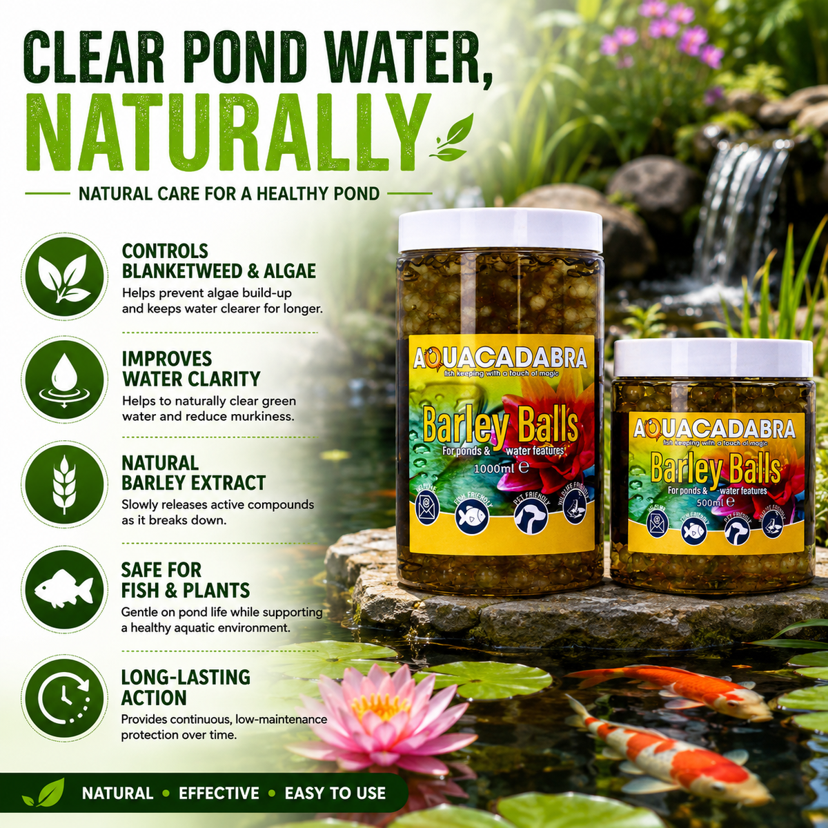 Aquacadabra Barley Straw Balls Blanketweed Algae Control