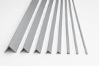 1m & 2.48m Length – Light Grey PVC Corner Angle Trim 90° Plastic Equal & Unequal Edge Protector