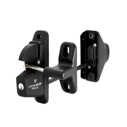 FHC Lokk-Latch Self Closing Security Latch - Black - LLP1SBL