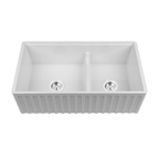 Chambord Louis the Great II White Ceramic Belfast Kitchen Sink & Waste