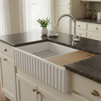 Chambord Louis the Great II White Ceramic Belfast Kitchen Sink & Waste