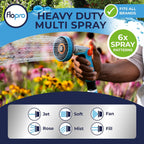 FloPro Metal Multi Spray Gun Garden Hose Nozzle