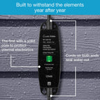 Lutron P-PKG1OUT-BL-R Caséta Weatherproof Outdoor Smart Plug with Pico Remote, 15A, IP65, Black