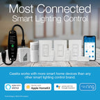 Lutron P-PKG1OUT-BL-R Caséta Weatherproof Outdoor Smart Plug with Pico Remote, 15A, IP65, Black