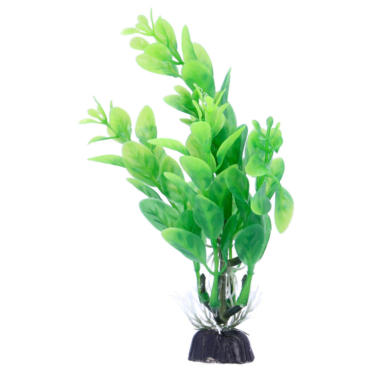 Green Plastic Aquarium Decoration Plants 10cm (Pack of 6)