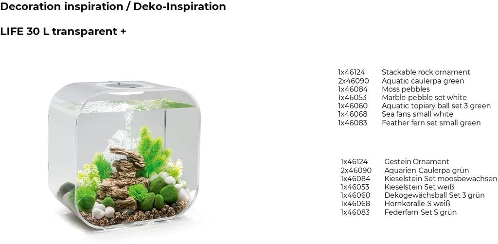 biOrb Moss-Covered Feng Shui Aquarium Pebbles