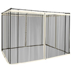 Replacement Mosquito Netting for Gazebo 10' x 10'with Zippers, Cream White