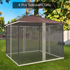 Replacement Mosquito Netting for Gazebo 10' x 10'with Zippers, Cream White