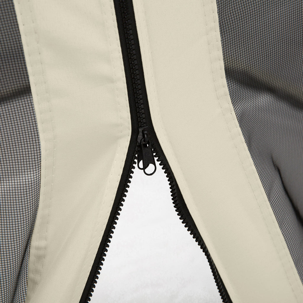 Replacement Mosquito Netting for Gazebo 10' x 10'with Zippers, Cream White