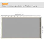 Replacement Mosquito Netting for Gazebo 10' x 10'with Zippers, Cream White