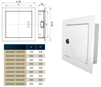 Access Panel Door Metal With Lock, White 500mm x 500mm