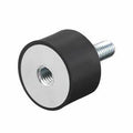 TSEC711-504055 M10 Male/Female Anti-Vibration Mount – 50mm x 40mm Rubber Bobbin Mount (115kg Load)