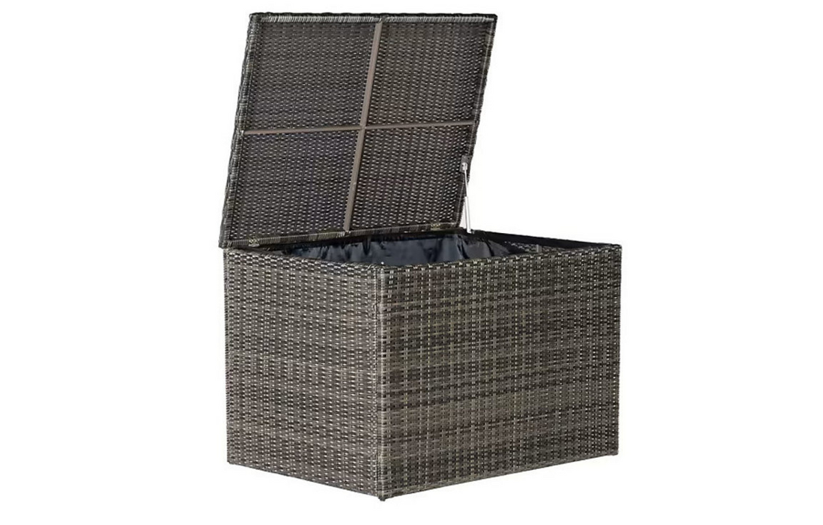 Marbella Grey 5 Seater Chaise Garden Sofa Set and Cushion Box Bundle