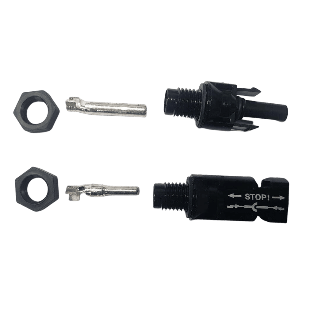 Stäubli Bulkhead (Panel Mount) MC4 Connector Pair - 10 Pack