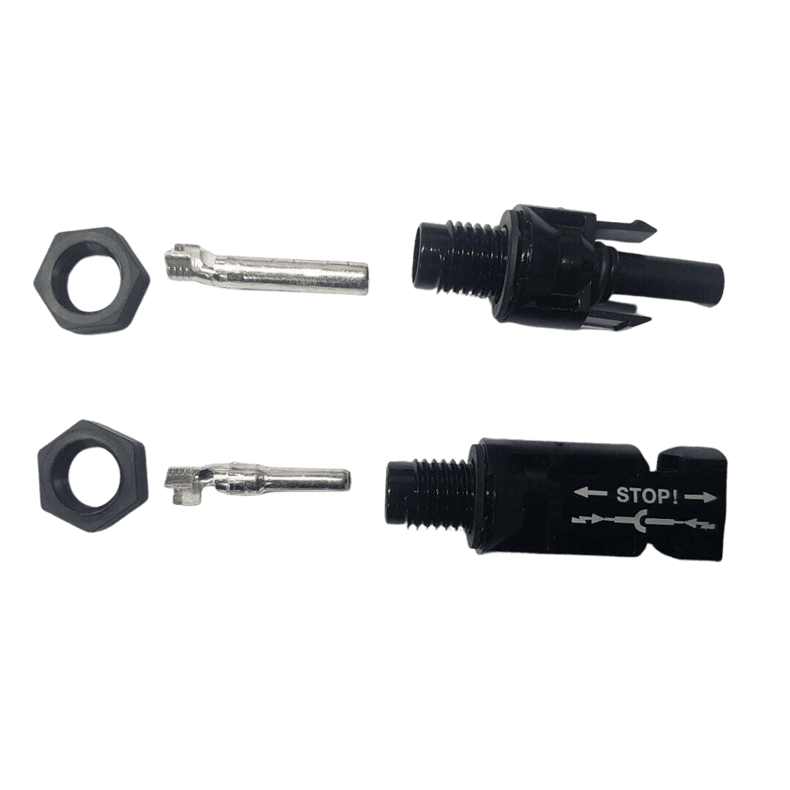 Stäubli Bulkhead (Panel Mount) MC4 Connector Pair - 10 Pack