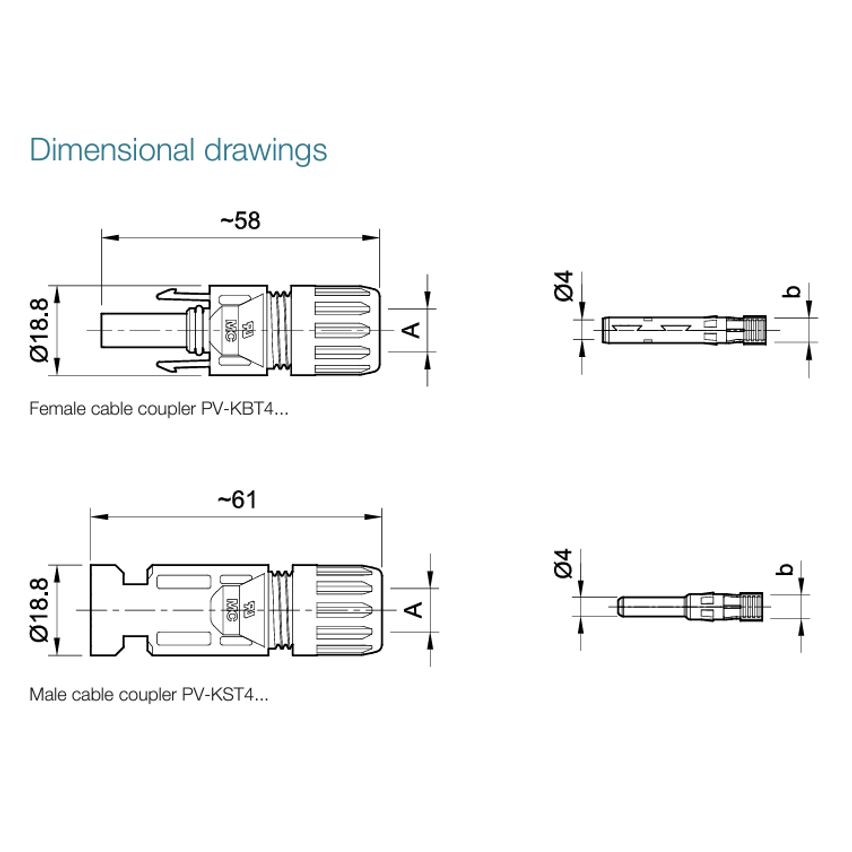 Stäubli MC4 Connector Pair