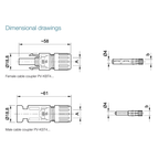 Stäubli MC4 Connector Pair