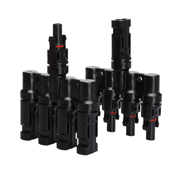 MC4 T-Branch 4-to-1 Branch Joiner Solar Connector Pair