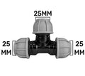 MDPE Tee 25mm