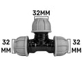 MDPE Tee 32mm