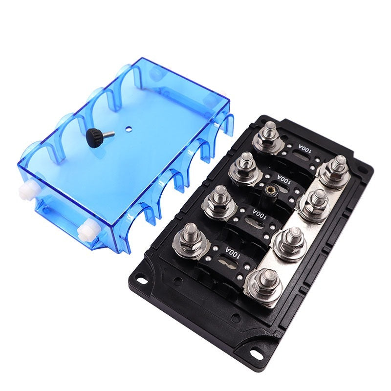 Exotronic 4 Way Mega Fuse Holder With Cover