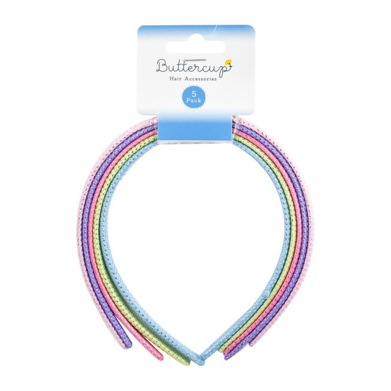 Fabric Alice Bands Hair Headbands for Women Girls | 5 Pack
